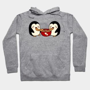 Cute Penguins Eating Noodles Hoodie